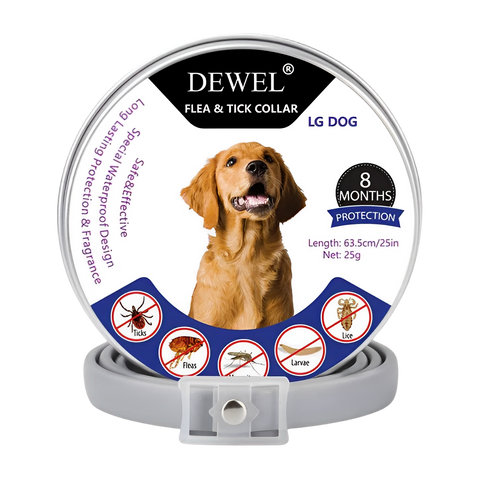 DEWEL Flea Tick Collar for Dogs BUY 2 SAVE 20 DEWELPRO LLC