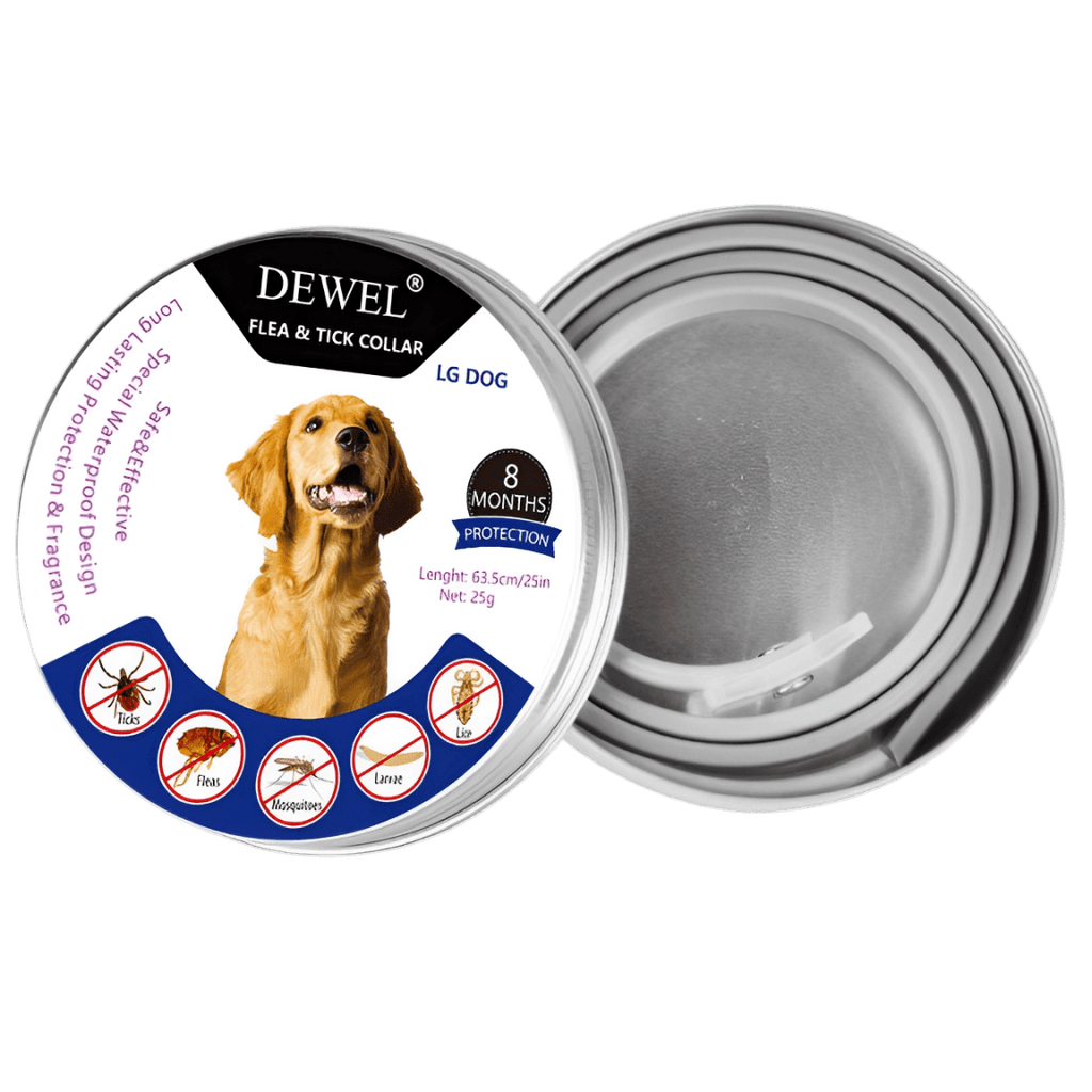 Flea & Tick Collar for Dogs (8-Month Natural Protection) — DEWEL™