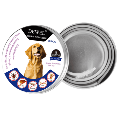 DEWEL™ Flea & Tick Collar for Dogs (8‑Month Protection)