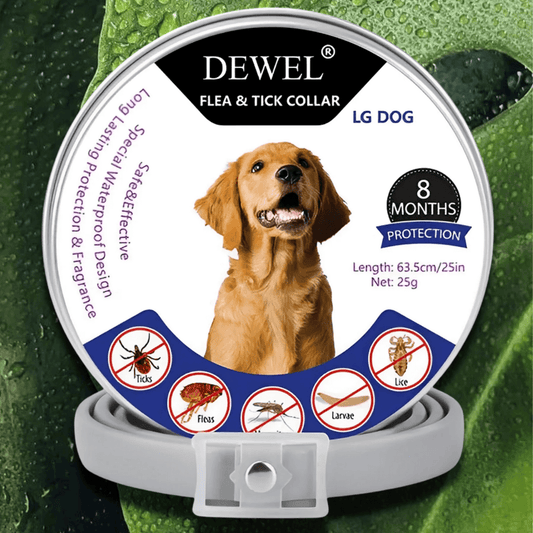 Flea & Tick Collar for Dogs (8-Month Natural Protection) — DEWEL™