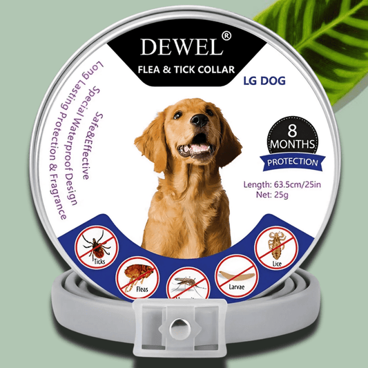 Herbal Flea & Tick Collar for Dogs (8-Month Natural Protection) — DEWEL™
