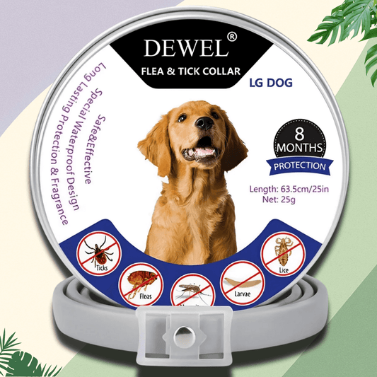 Herbal Flea & Tick Collar for Dogs (8-Month Natural Protection) — DEWEL™