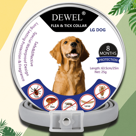 Natural Flea & Tick Collar for Dogs (8-Month Protection) — DEWEL™