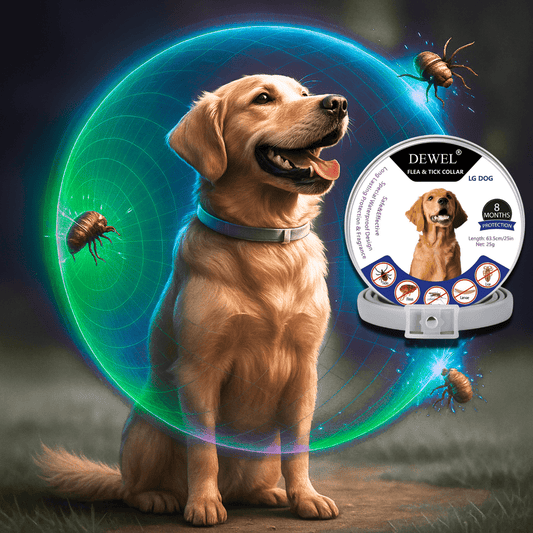 Herbal Flea & Tick Collar for Dogs (8-Month Natural Protection) — DEWEL™