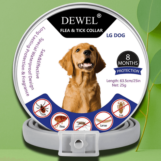 Flea & Tick Collar for Dogs (8-Month Natural Protection) — DEWEL™