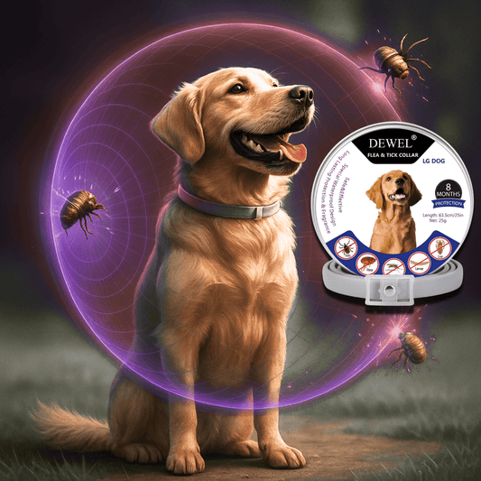 Herbal Flea & Tick Collar for Dogs (8-Month Natural Protection) — DEWEL™