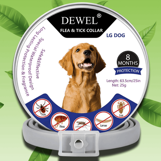 Flea & Tick Collar for Dogs (8-Month Natural Protection) — DEWEL™