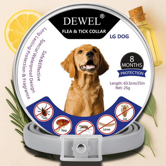 Flea & Tick Collar for Dogs (8-Month Natural Protection) — DEWEL™