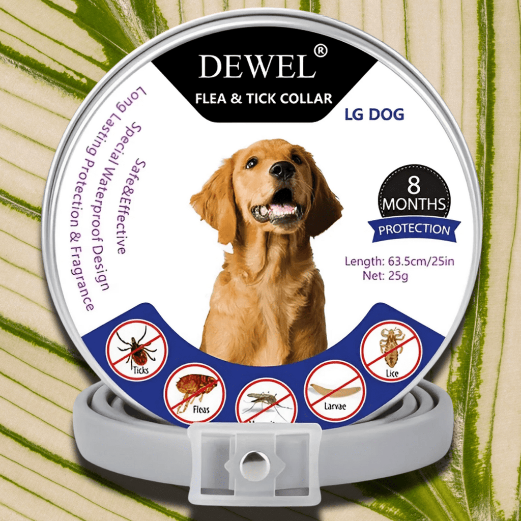 Herbal Flea & Tick Collar for Dogs (8-Month Natural Protection) — DEWEL™