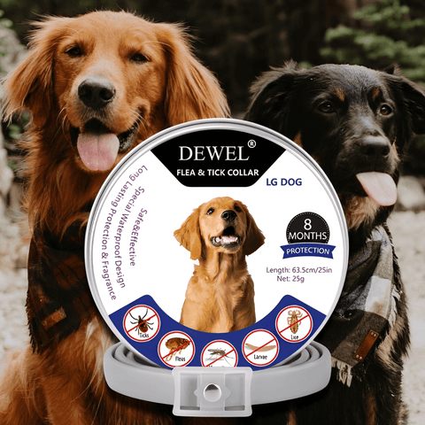 Herbal Flea & Tick Collar for Dogs (8-Month Natural Protection) — DEWEL™