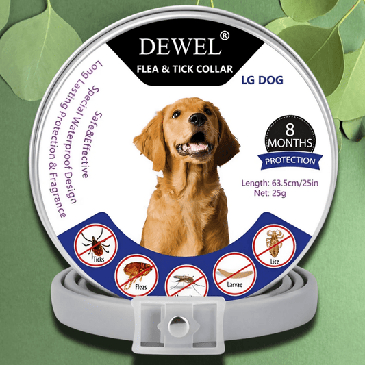 Flea & Tick Collar for Dogs (8-Month Natural Protection) — DEWEL™