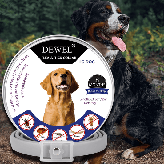 Herbal Flea & Tick Collar for Dogs (8-Month Natural Protection) — DEWEL™