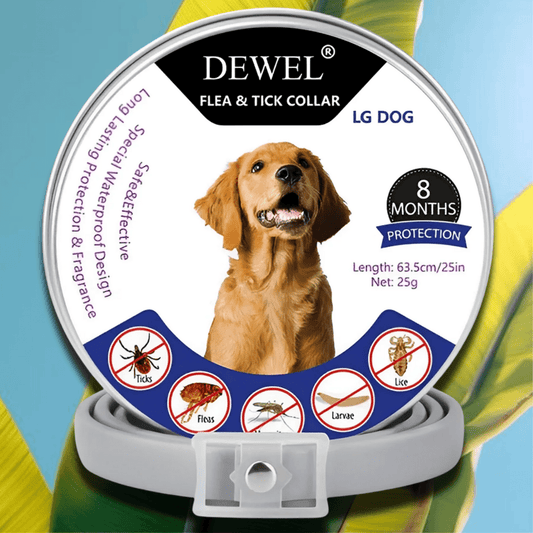 Flea & Tick Collar for Dogs (8-Month Natural Protection) — DEWEL™