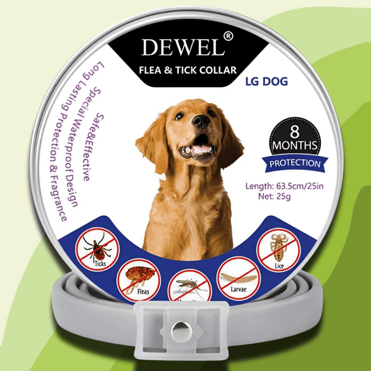 Flea & Tick Collar for Dogs (8-Month Natural Protection) — DEWEL™