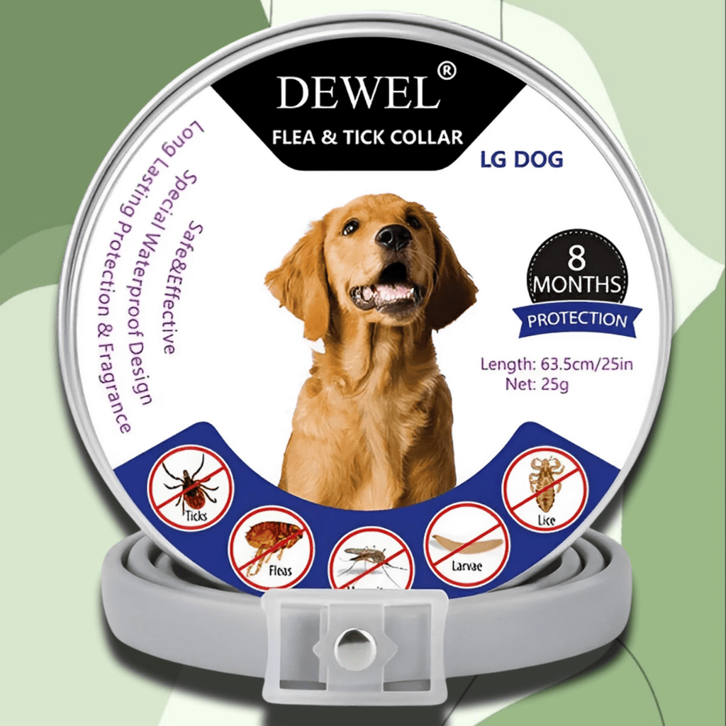 Flea & Tick Collar for Dogs (8-Month Natural Protection) — DEWEL™
