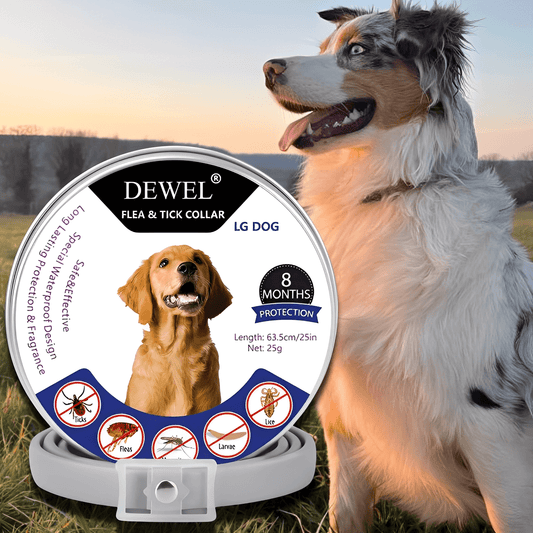 Herbal Flea & Tick Collar for Dogs (8-Month Natural Protection) — DEWEL™