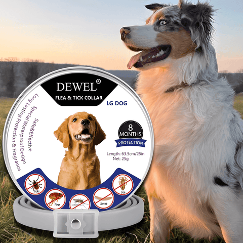Herbal Flea & Tick Collar for Dogs (8-Month Natural Protection) — DEWEL™