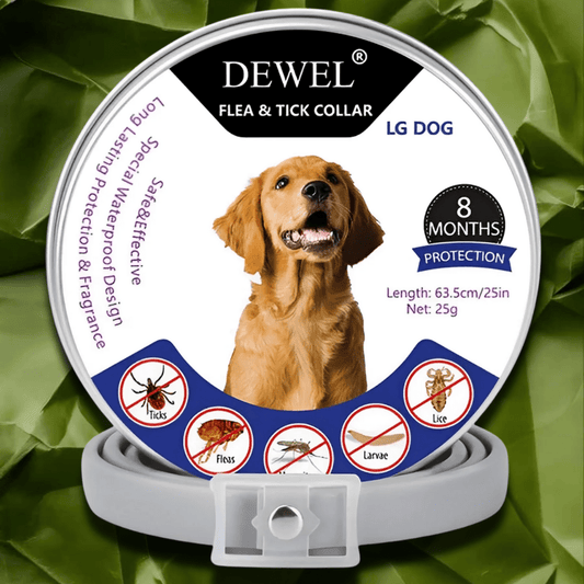 Flea & Tick Collar for Dogs (8-Month Natural Protection) — DEWEL™