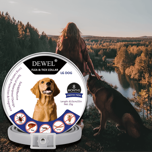 Herbal Flea & Tick Collar for Dogs (8-Month Natural Protection) — DEWEL™