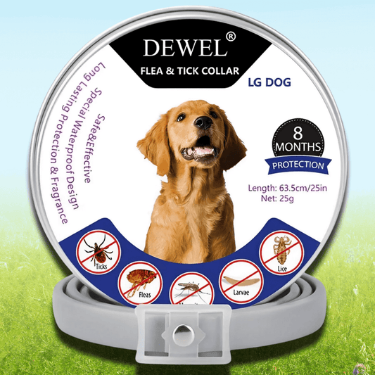 Flea & Tick Collar for Dogs (8-Month Natural Protection) — DEWEL™
