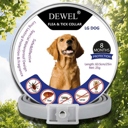 Flea & Tick Collar for Dogs (8-Month Natural Protection) — DEWEL™