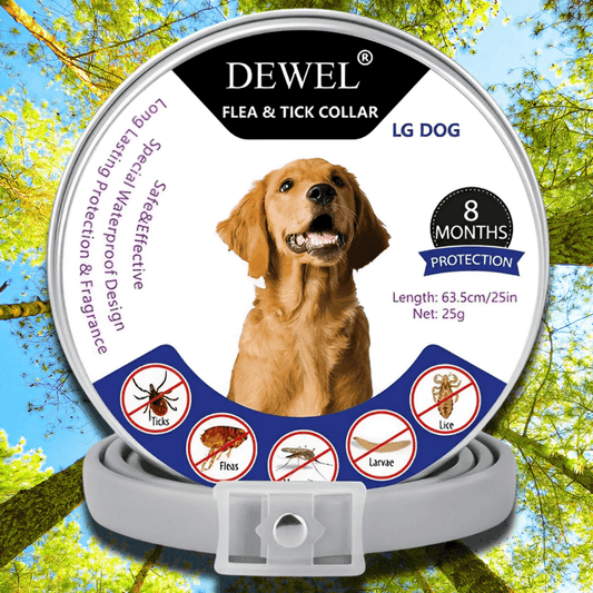 Flea & Tick Collar for Dogs (8-Month Natural Protection) — DEWEL™