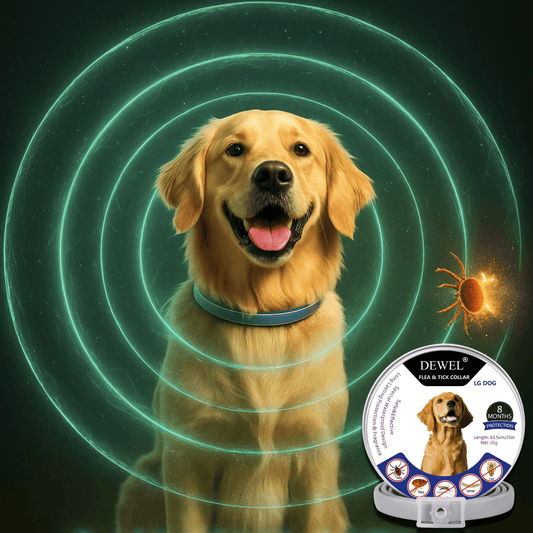 Herbal Flea & Tick Collar for Dogs (8-Month Natural Protection) — DEWEL™