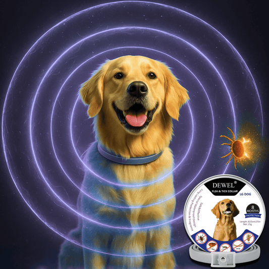 Herbal Flea & Tick Collar for Dogs (8-Month Natural Protection) — DEWEL™