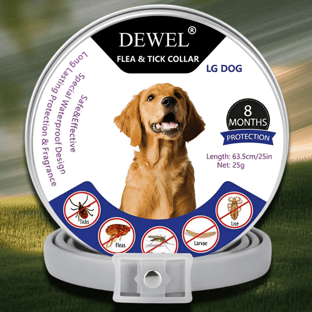 Herbal Flea & Tick Collar for Dogs (8-Month Natural Protection) — DEWEL™