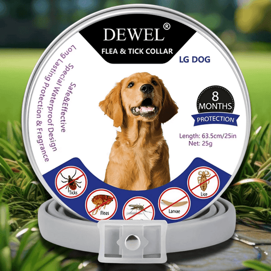 Flea & Tick Collar for Dogs (8-Month Natural Protection) — DEWEL™