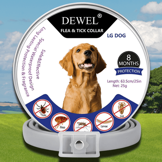 Herbal Flea & Tick Collar for Dogs (8-Month Natural Protection) — DEWEL™