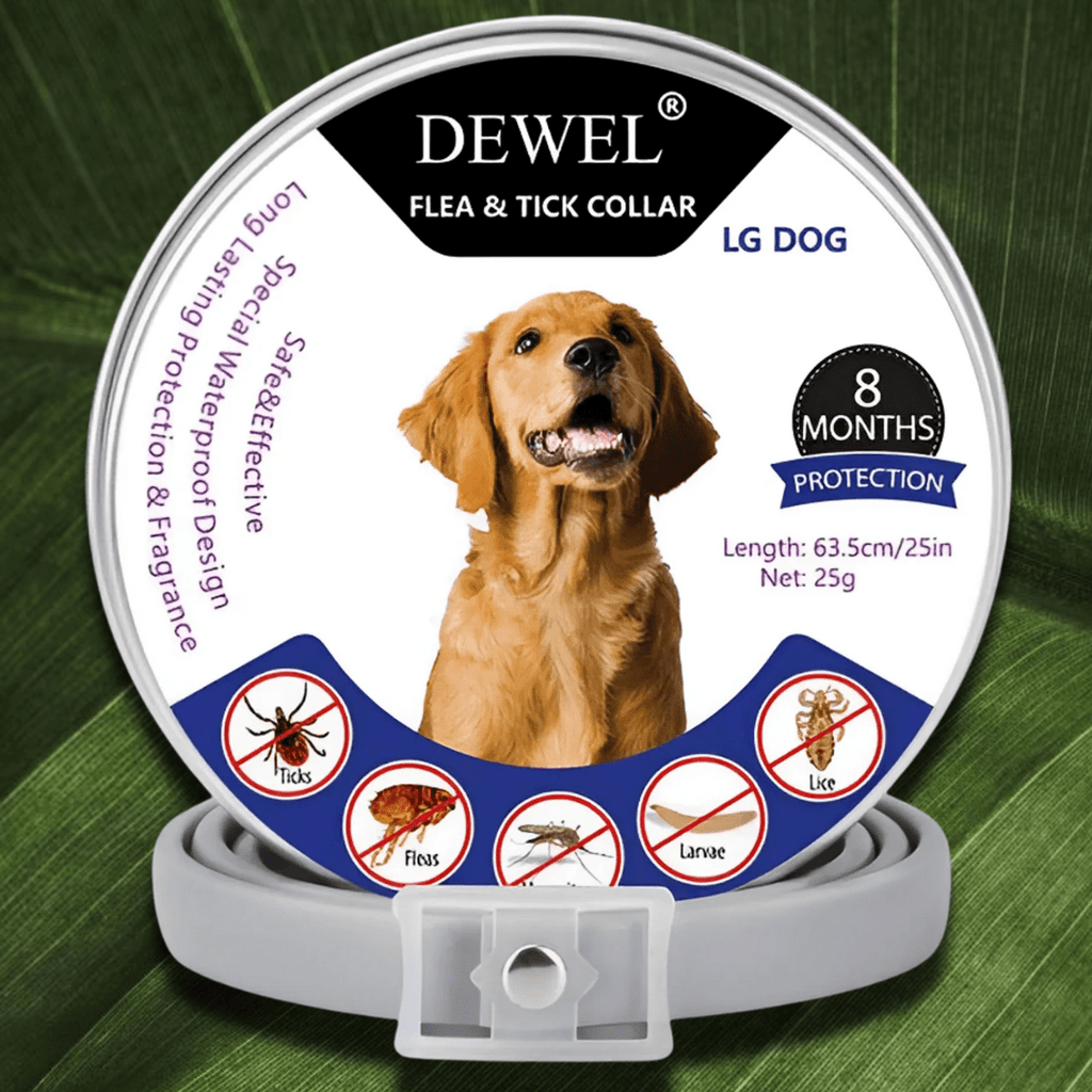 Flea & Tick Collar for Dogs (8-Month Natural Protection) — DEWEL™